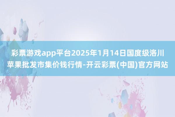 彩票游戏app平台2025年1月14日国度级洛川苹果批发市集价钱行情-开云彩票(中国)官方网站